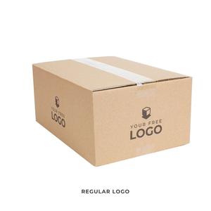 Medium Corrugated Custom Kraft Brown 14x10x6 Shipping Box With Regular Logo