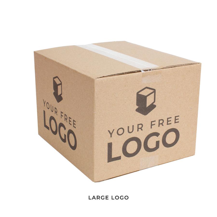Large Corrugated Kraft Brown 15x12x10 Box With Large Logo
