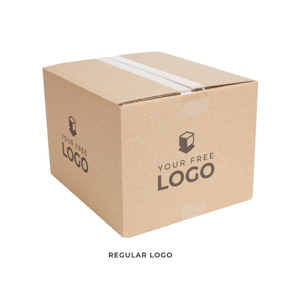 Large Corrugated Kraft Brown 15x12x10 Box With Regular Logo