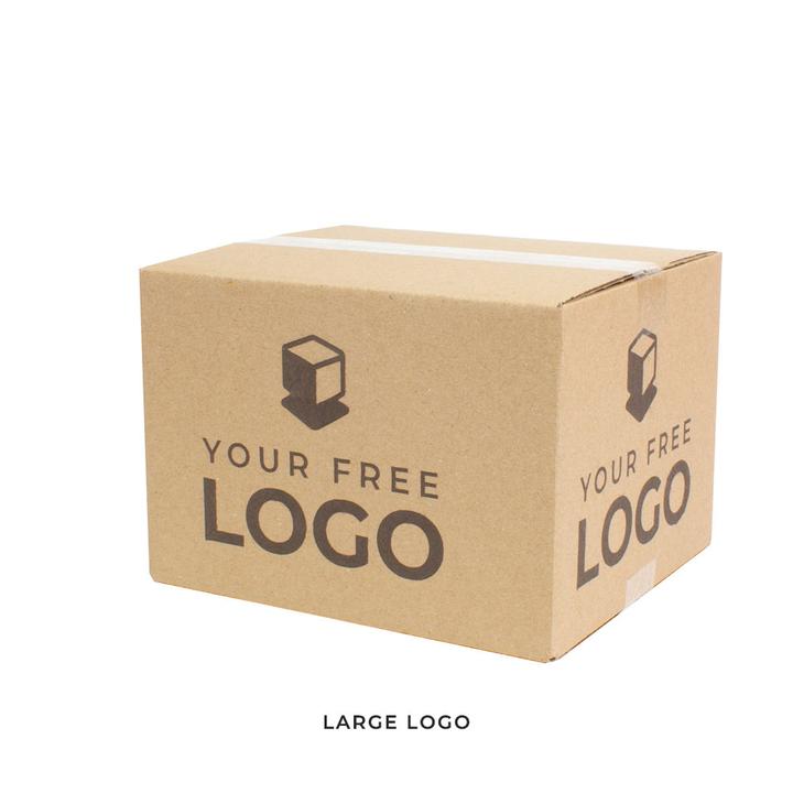 Small Corrugated Custom Kraft Brown 12x10x8 Shipping Box With Large Logo