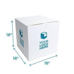 Large White Custom Shipping Box 18 x 18 x 18